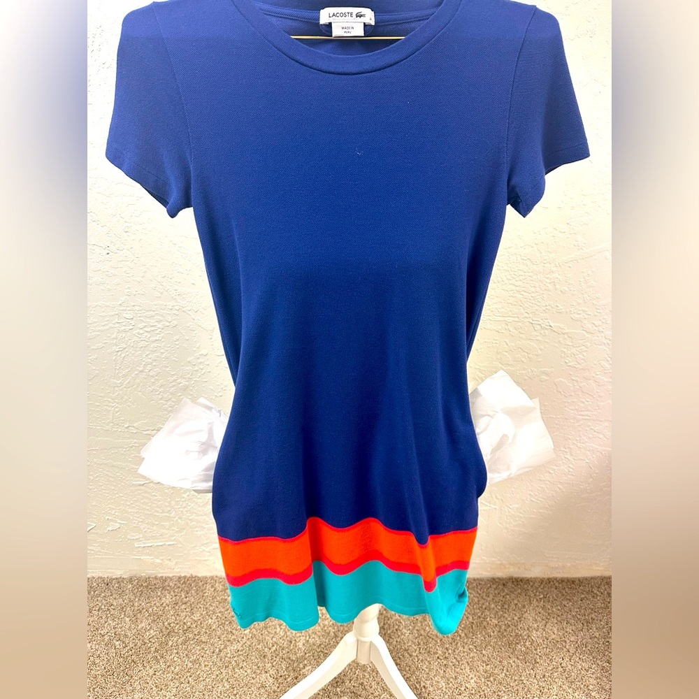 LACOSTE - cute comfy dress short sleeve small
